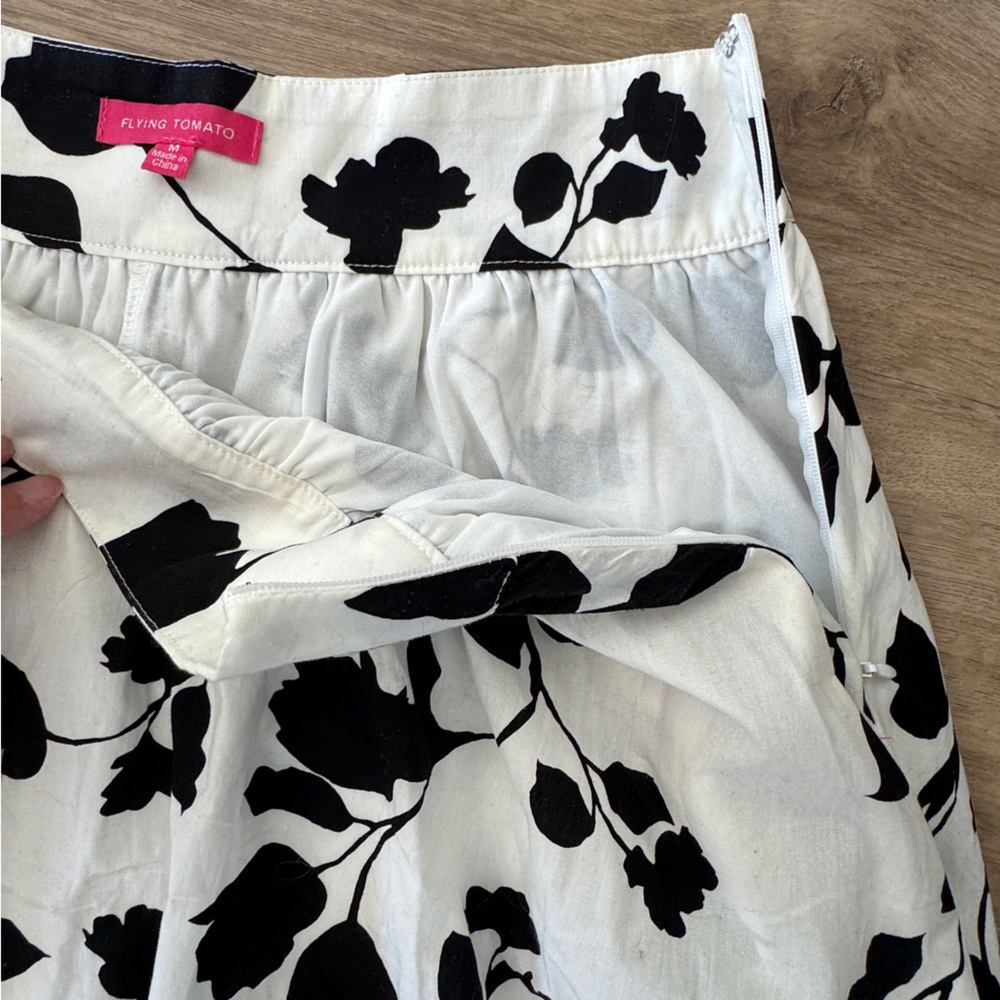 Flying Tomato Midi Poplin Floral Skirt Sz M - Picture 5 of 8